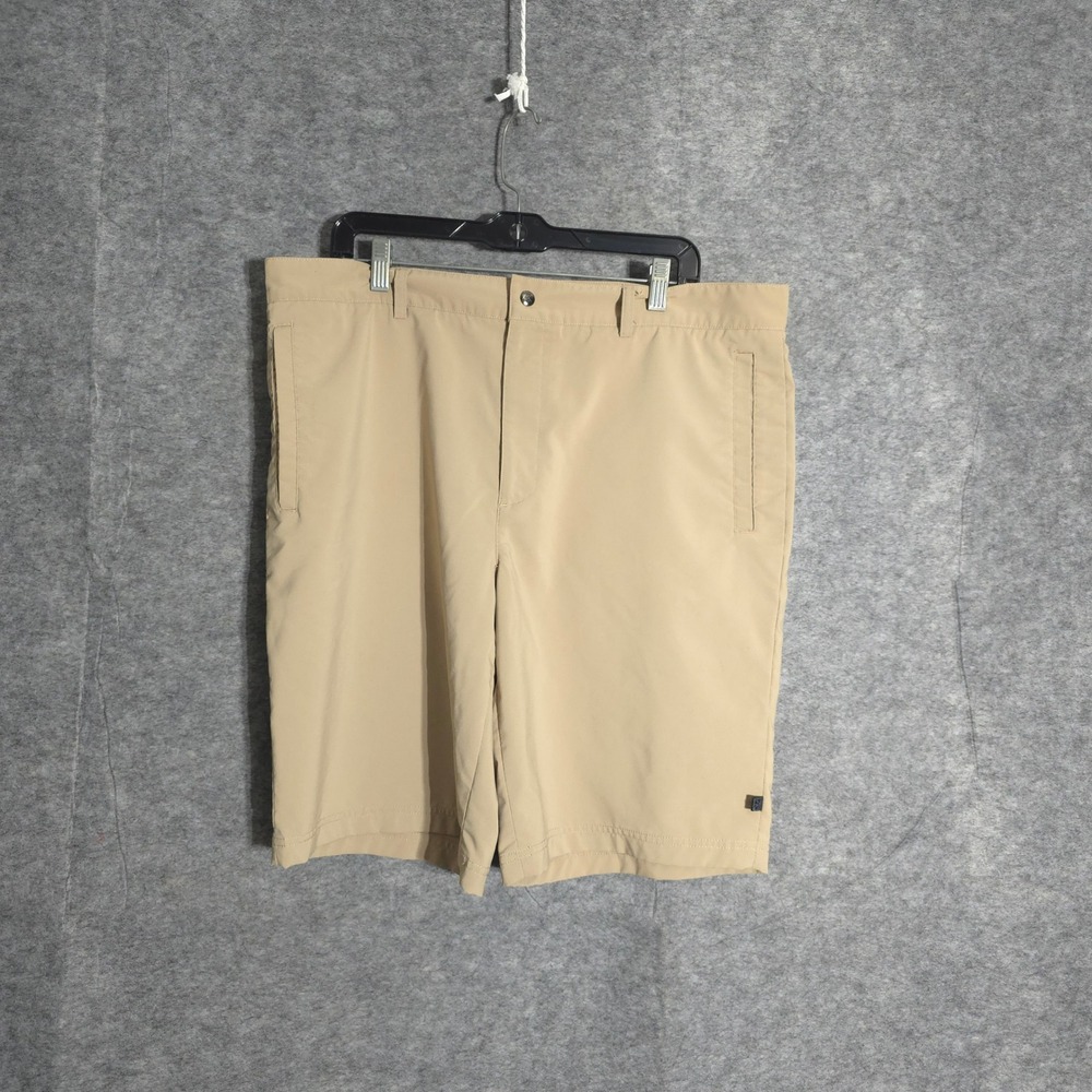 Zero Restriction Tour Series Mens 38 Tan Golf Shorts Stretch Performance Khaki